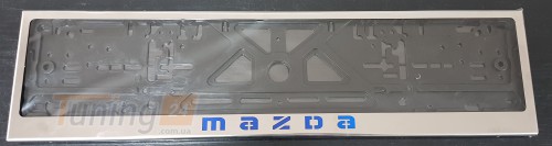 GIB Рамка номерного знака c надписью Mazda Рамка под номер с логотипом на Mazda 3 Hatchback 2003-2009 - Картинка 2