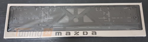 GIB Рамка номерного знака c надписью Mazda Рамка под номер с логотипом на Mazda FAMILIA 1994+ - Картинка 4