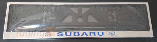 GIB Рамка номерного знака c надписью Subaru Рамка под номер с логотипом на Subaru XV 2017+ - Картинка 2