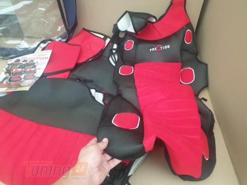 Prestige Красные накидки на передние и задние сидения для Chery M11/M12 (A3) 2008-2015 - Картинка 3