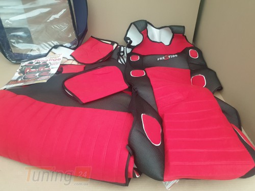 Prestige Красные накидки на передние и задние сидения для Zotye T600 2015+ - Картинка 2