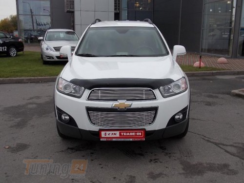 SIM Дефлектор капота (мухобойка) "SIM" на CHEVROLET CAPTIVA 2013+ - Картинка 1