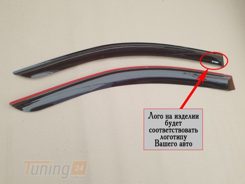 ACRYL-AUTO Ветровики ACRYL-auto с лого на Opel VIVARO 2001-2014 - Картинка 5