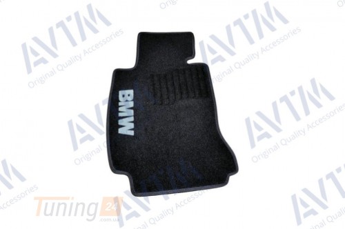 AVTM Ворсовые коврики в салон AVTM для BMW 3 (F30) седан 2012-2020 Чёрные 5шт - Картинка 2
