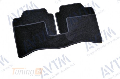 AVTM Ворсовые коврики в салон AVTM для BMW 3 (F30) седан 2012-2020 Чёрные 5шт - Картинка 3