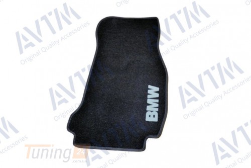 AVTM Ворсовые коврики в салон AVTM для BMW 3 (F30) седан 2012-2020 Чёрные 5шт - Картинка 6