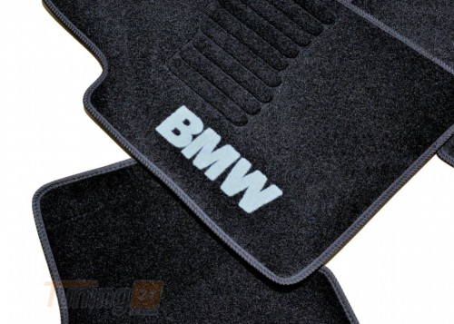 AVTM Ворсовые коврики в салон AVTM для BMW 3 (Е46) седан 1998-2006 Чёрные, кт 5шт - Картинка 5