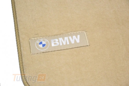 AVTM Ворсовые коврики в салон AVTM для BMW 5 (E39) седан 1995-2003 Бежевые Premium - Картинка 5