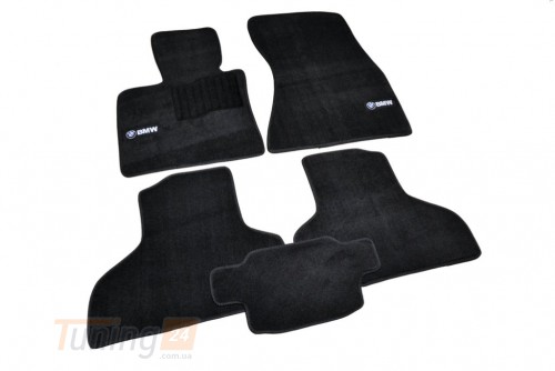 AVTM Ворсовые коврики в салон AVTM для BMW X5 F15 кроссовер/внедорожник 2013-2018 Чёрные Premium - Картинка 1