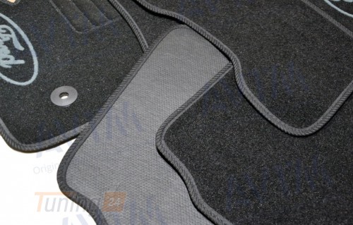 AVTM Ворсовые коврики в салон AVTM для Ford Kuga кроссовер/внедорожник 2008-2011 Чёрные,овал.крепл 5ш - Картинка 6
