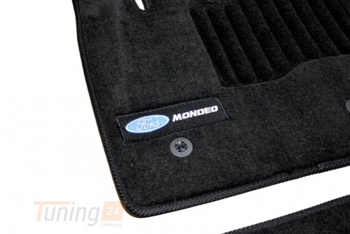AVTM Ворсовые коврики в салон AVTM для Ford Mondeo седан 2014-2021 Чёрные, Premium - Картинка 5
