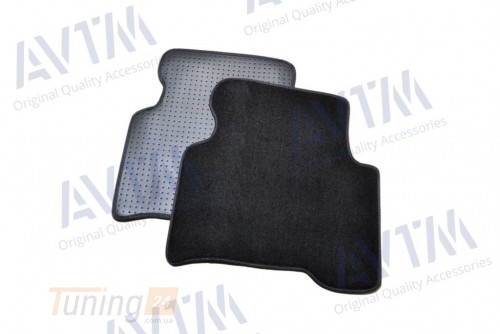 AVTM Ворсовые коврики в салон AVTM для Hyundai SANTA FE кроссовер/внедорожник 2012+ Чёрные Premium - Картинка 5