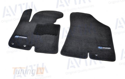 AVTM Ворсовые коврики в салон AVTM для Hyundai IX35 кроссовер/внедорожник 2010-2013 Чёрные Premium - Картинка 2