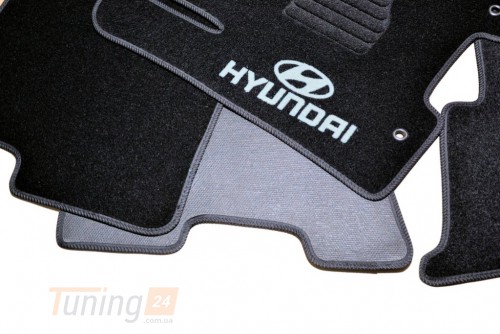 AVTM Ворсовые коврики в салон AVTM для Hyundai TUCSON кроссовер/внедорожник 2015-2021 Чёрные, кт. 5шт - Картинка 5