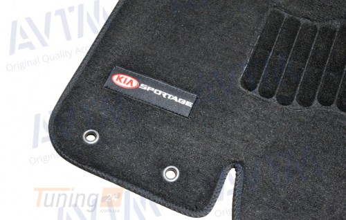 AVTM Ворсовые коврики в салон AVTM для Kia Sportage кроссовер/внедорожник 2010-2015 Чёрные Premium - Картинка 5