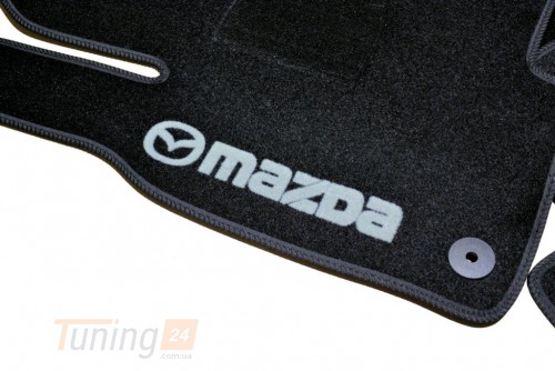 AVTM Ворсовые коврики в салон AVTM для Mazda CX-5 кроссовер/внедорожник 2017-2021 Чёрные, кт. 5шт - Картинка 5