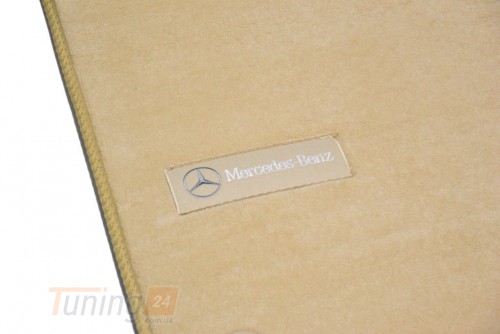 AVTM Ворсовые коврики в салон AVTM для Mercedes E W211 седан 2002-2009 зад. привод Бежевые Premium - Картинка 5