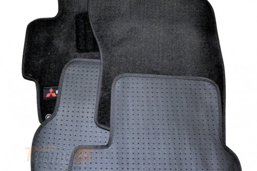 AVTM Ворсовые коврики в салон AVTM для Mitsubishi Lancer 10 седан 2007-2018 Чёрные, Premium - Картинка 6