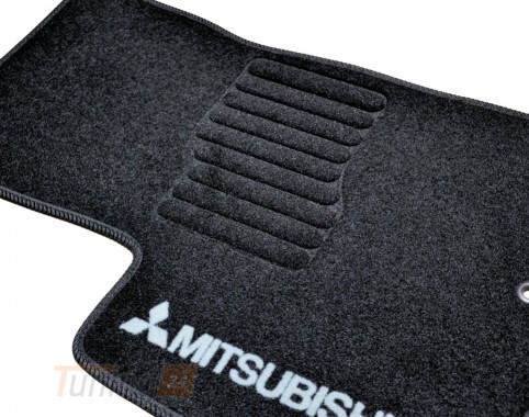 AVTM Ворсовые коврики в салон AVTM для Mitsubishi Outlander XL внедорожник 2006-2010 Чёрные, кт. 5шт - Картинка 5