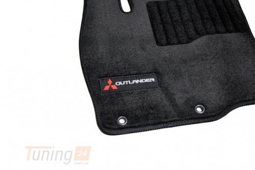 AVTM Ворсовые коврики в салон AVTM для Mitsubishi Outlander 3 внедорожник 2014-2021 Чёрные, Premium - Картинка 5