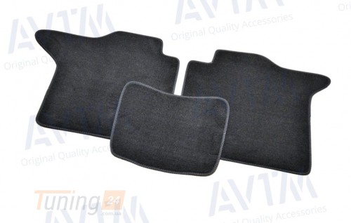 AVTM Ворсовые коврики в салон AVTM для Mitsubishi Pajero IV 2006-2014 5 дв. Чёрные Premium - Картинка 4