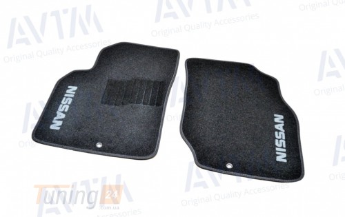 AVTM Ворсовые коврики в салон AVTM для Nissan Almera Classic B10 седан 2006-2012 Чёрные 5шт - Картинка 2