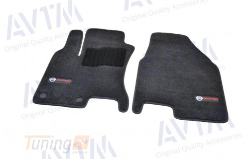 AVTM Ворсовые коврики в салон AVTM для Nissan Qashqai кроссовер/внедорожник 2010-2014 Чёрные Premium - Картинка 2