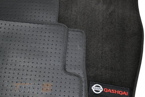 AVTM Ворсовые коврики в салон AVTM для Nissan Qashqai кроссовер/внедорожник 2014-2021 Чёрные, Premium - Картинка 6