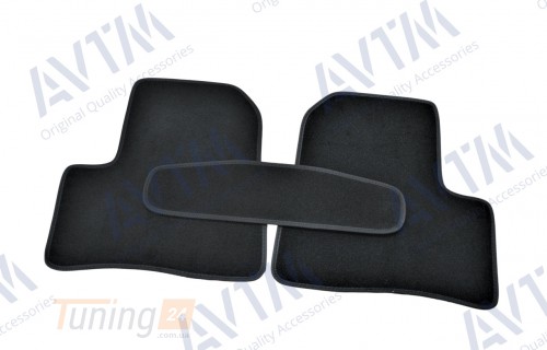AVTM Ворсовые коврики в салон AVTM для Peugeot 206 1998-2012 Чёрные 5шт - Картинка 3