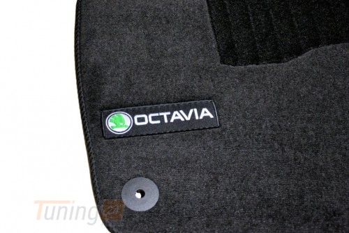 AVTM Ворсовые коврики в салон AVTM для Skoda Octavia A5 седан 2004-2009 Чёрные Premium - Картинка 5