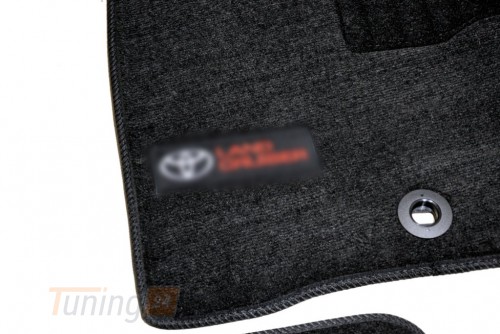AVTM Ворсовые коврики в салон AVTM для Toyota Land Cruiser 200 2013-2015 5 мест Чёрные Premium, 3шт - Картинка 3