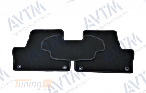 AVTM Ворсовые коврики в салон AVTM для Volvo XC60 кроссовер/внедорожник 2008-2013 Чёрные 5шт - Картинка 4