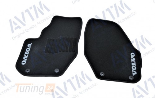 AVTM Ворсовые коврики в салон AVTM для Volvo XC90 кроссовер/внедорожник 2002-2014 Чёрные - Картинка 2