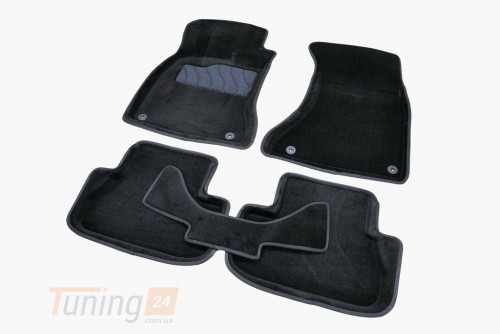 Seintex Ворсовые коврики в салон Seintex 3D для Audi A4 (B8) седан 2011-2015 Черные 5шт - Картинка 1