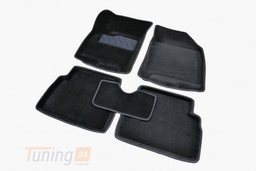 Seintex Ворсовые коврики в салон Seintex 3D для BMW 5 (F10) седан 2010-2013 Черные 5шт - Картинка 1