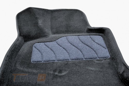 Seintex Ворсовые коврики в салон Seintex 3D для BMW 5 (F10) седан 2013-2017 Черные 5шт - Картинка 4
