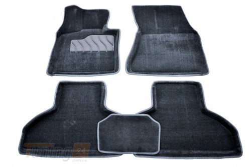 Seintex Ворсовые коврики в салон Seintex 3D для BMW X6 F16 кроссовер/внедорожник 2014-2018 Черные 5шт - Картинка 1