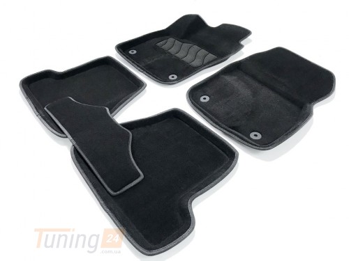 Seintex Ворсовые коврики в салон Seintex 3D для Ford Focus III седан 2011-2015 Черные 5шт - Картинка 2