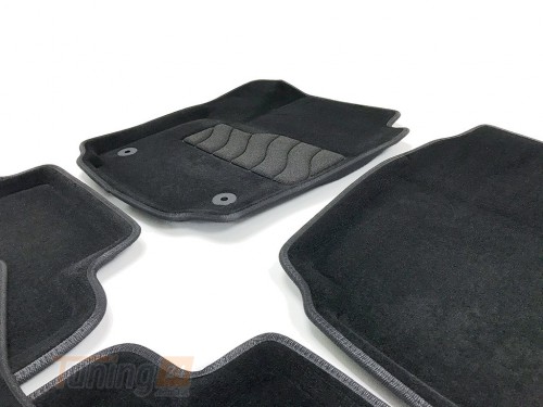 Seintex Ворсовые коврики в салон Seintex 3D для Ford Mondeo IV седан 2010-2015 Черные 5шт - Картинка 5
