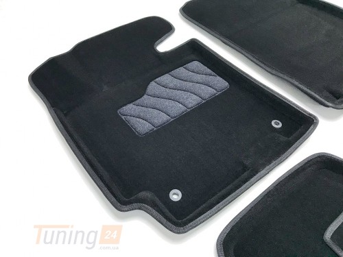 Seintex Ворсовые коврики в салон Seintex 3D для Hyundai Elantra V седан 2011-2015 Черные 5шт - Картинка 3