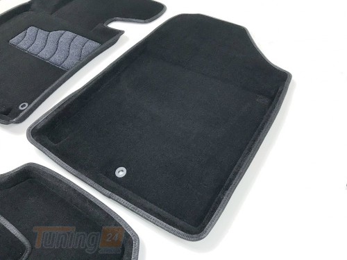 Seintex Ворсовые коврики в салон Seintex 3D для Hyundai Elantra V седан 2011-2015 Черные 5шт - Картинка 4