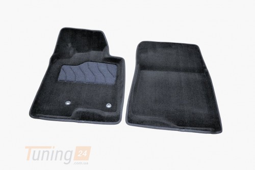 Seintex Ворсовые коврики в салон Seintex 3D для Mitsubishi Pajero IV 5дверн. 2014-2021 Черные  5шт - Картинка 2