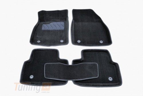 Seintex Ворсовые коврики в салон Seintex 3D для Chevrolet Malibu седан 2011-2015 Черные 5шт - Картинка 1