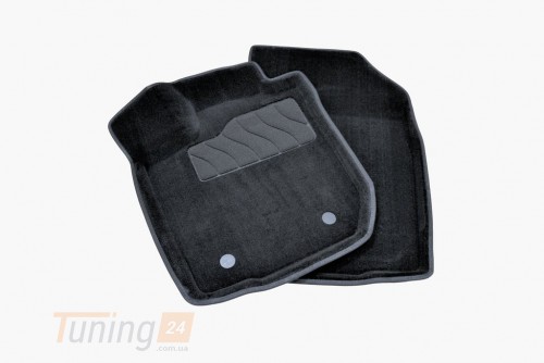 Seintex Ворсовые коврики в салон Seintex 3D для Dacia Logan II седан 2013-2020 Черные 5шт - Картинка 3