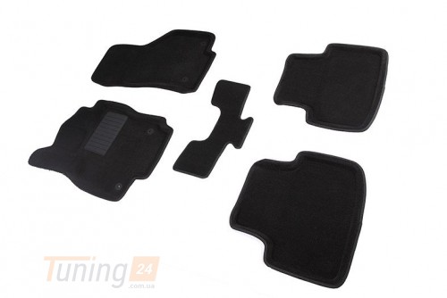 Seintex Ворсовые коврики в салон Seintex 3D для Volkswagen Passat Alltrack универсал 2015-2021 Черные 5ш - Картинка 1