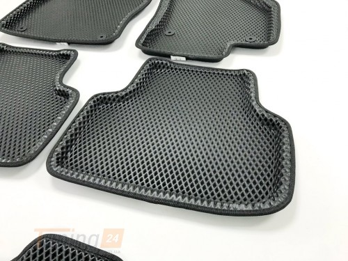 EVA Автомобильные коврики в салон EVA-3D для Skoda OCTAVIA  A7 седан 2013-2020 чёрные, 5шт - Картинка 5