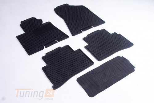 AVTM Резиновые коврики в салон AVTM для Hyundai Tucson кроссовер/внедорожник 2015-2021 черные кт 5шт - Картинка 1