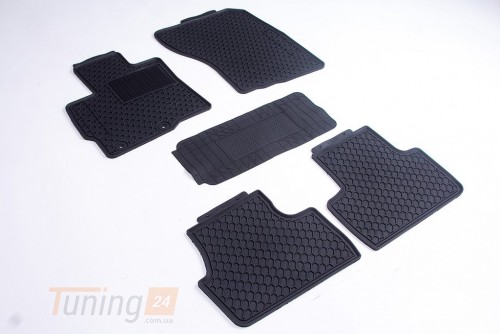 AVTM Резиновые коврики в салон AVTM для Mitsubishi Outlander 3 кроссовер 2014-2021 черные кт 5шт - Картинка 1