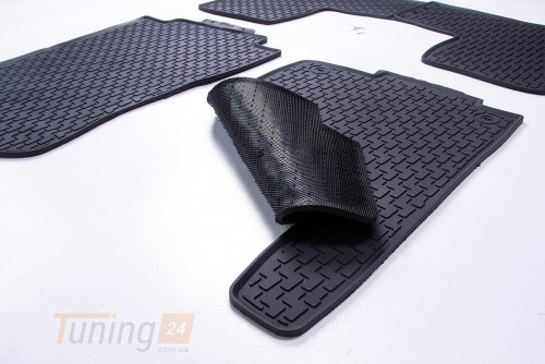 AVTM Резиновые коврики в салон AVTM для Nissan X-Trail T32 кроссовер 2014-2021 черные кт 4шт - Картинка 3