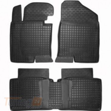Avto-Gumm Полиуретановые коврики в салон Avto-Gumm для Hyundai Sonata 6 2009-2014 черный, кт - 4шт - Картинка 1
